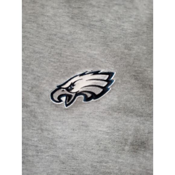 Philadelphia Eagles Reversible Green Grey Windbreaker Patch Logo Hoodie L/XL - Picture 3 of 6